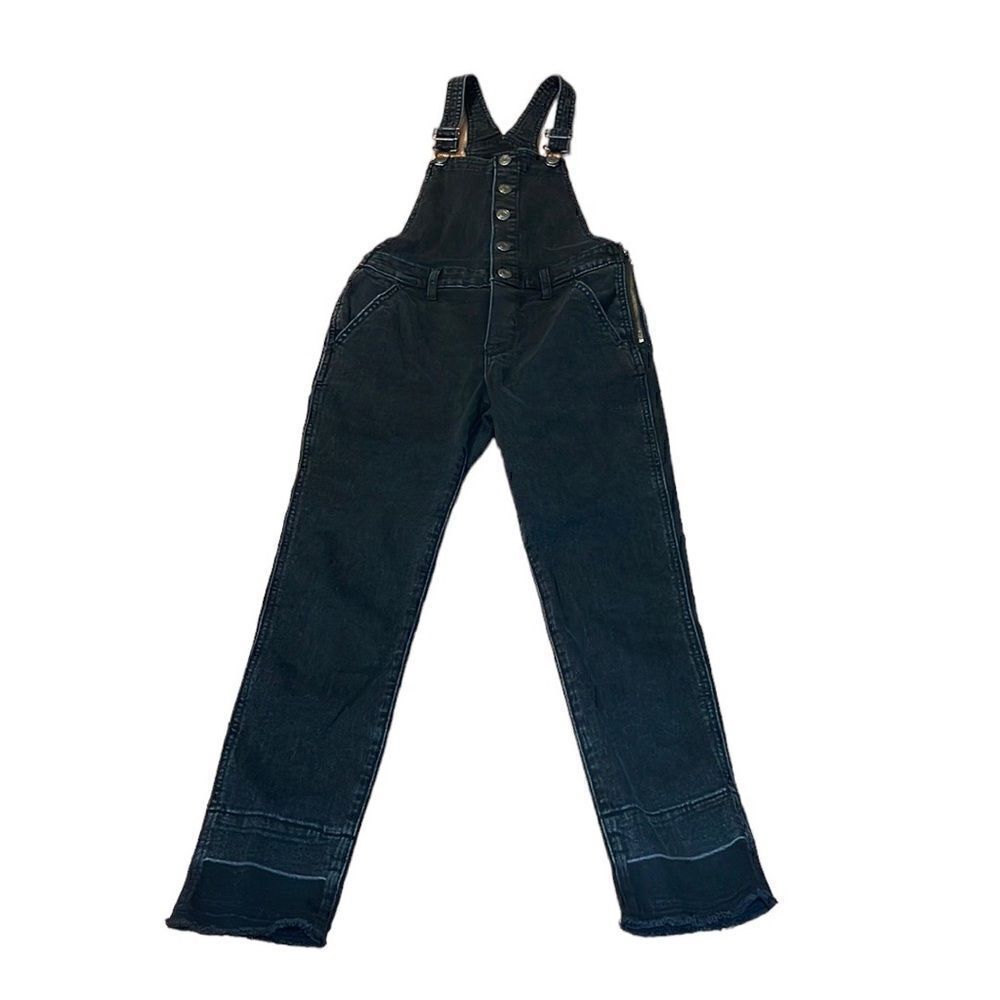 Gap Girl’s Bib Overalls, Black, skinny, Stretchy, XL